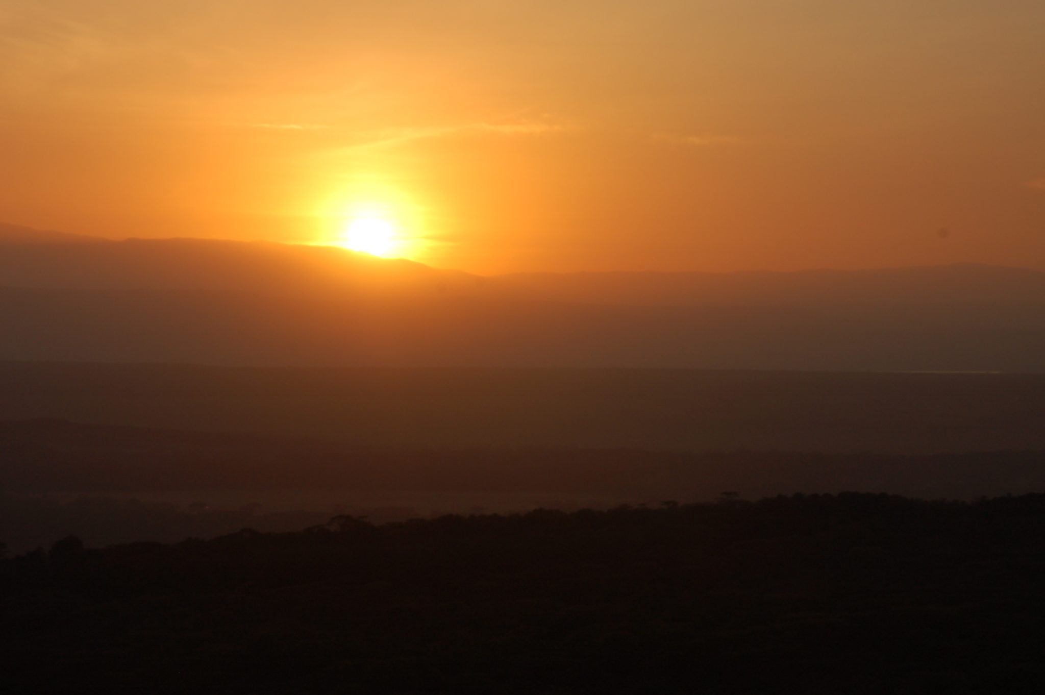 zonsopgang in Kenia